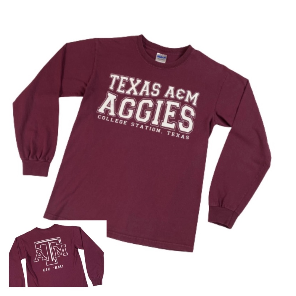 Texas A&M Aggies Long Sleeve Y2k T Shirt NCAA